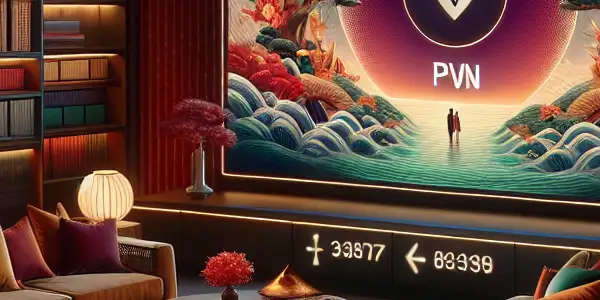 A cozy, luxurious home theater with plush seating, warm lighting, and abstract representations of intimacy.